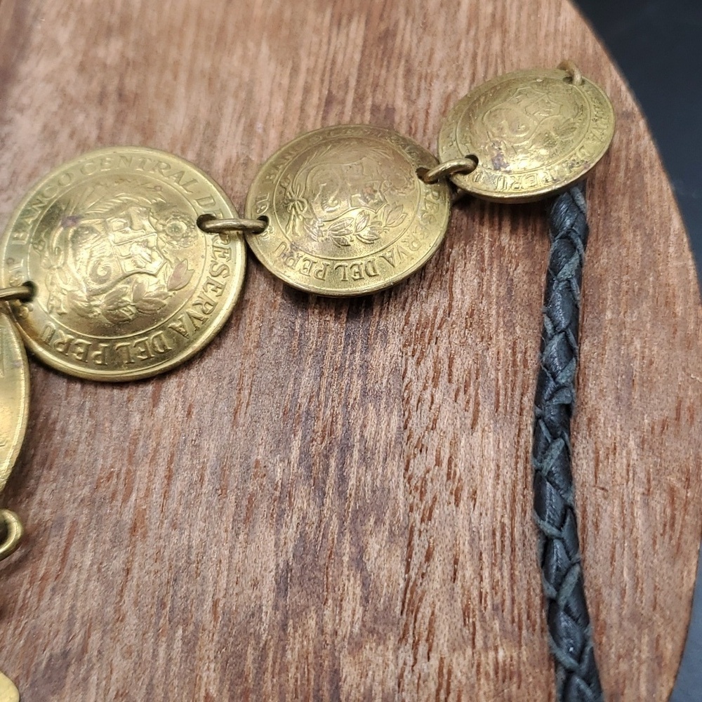 Stunning Peruvian Coin Necklace N3407 - Picture 4 of 5